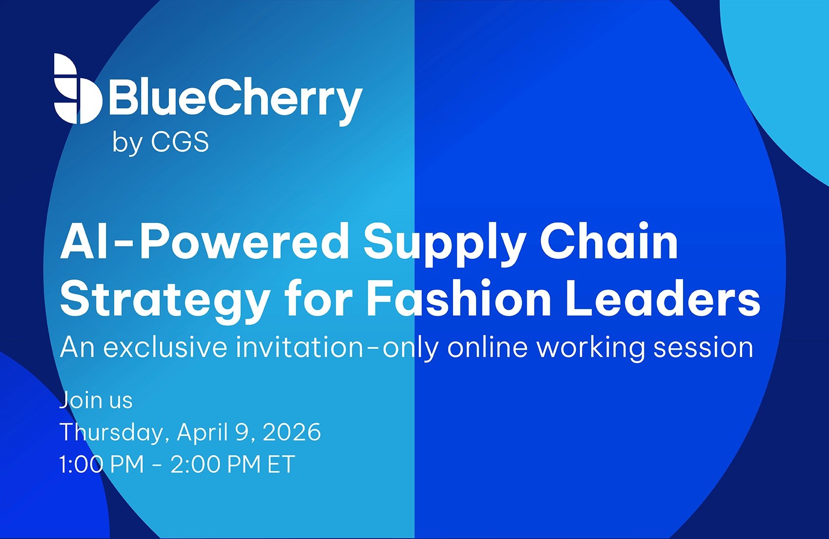 Webinaire : Session de stratégie IA pour la chaîne d'approvisionnement de la mode