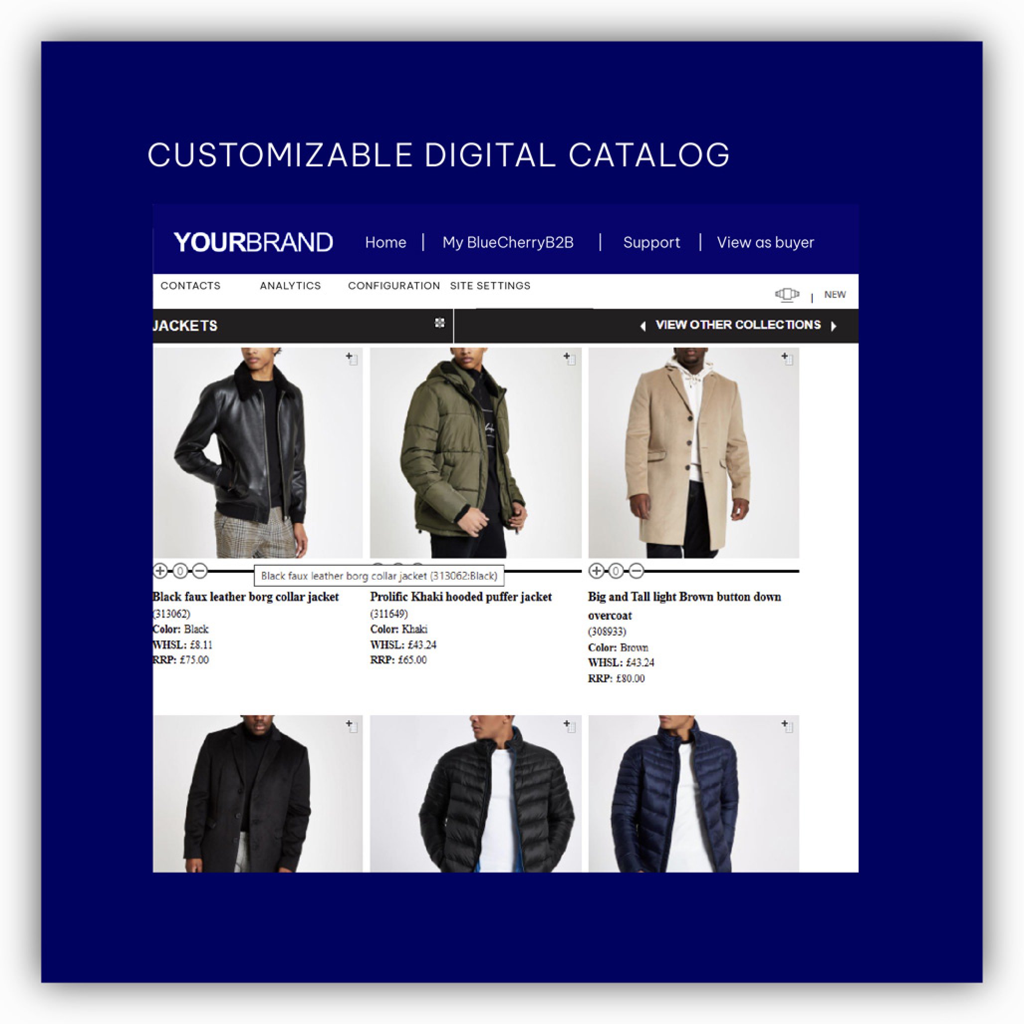 Customizable digital catalogs
