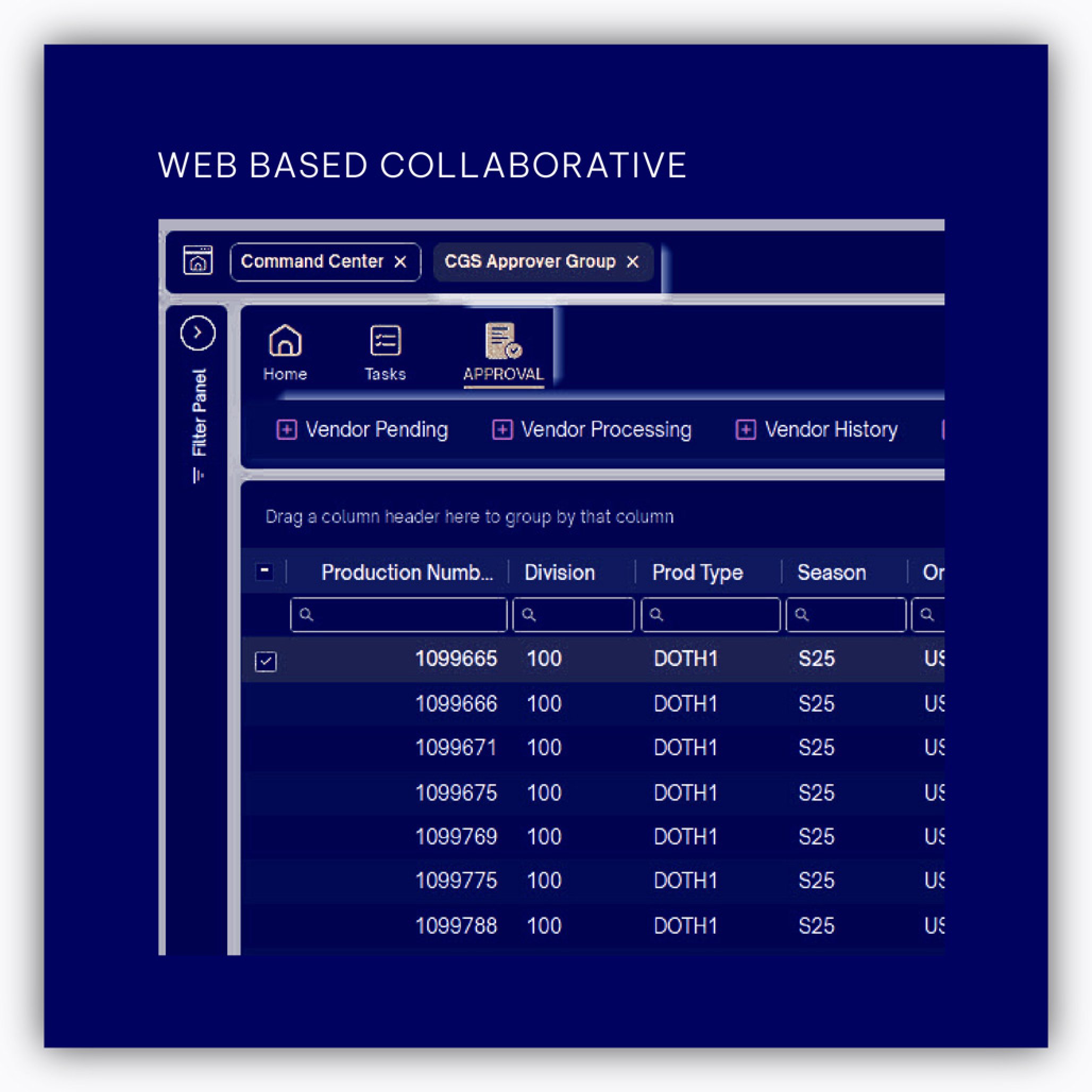 Web-based collaborative supply chain portal