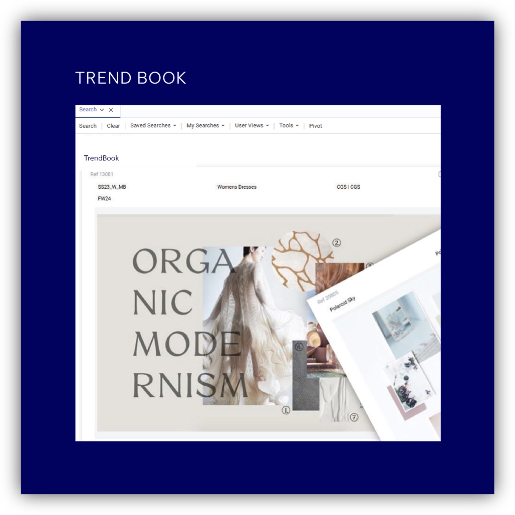 Organic Modernism mockup with Trend Book label