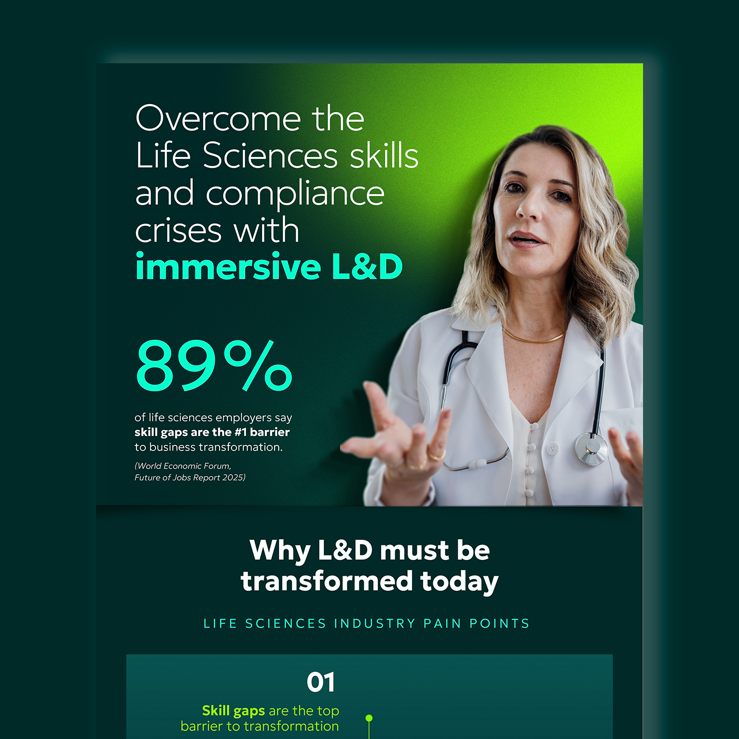 Overcome the Life Sciences skills and compliance crises with immersive L&D