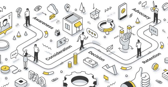 Are you making your customers work too hard? Customer journey illustration